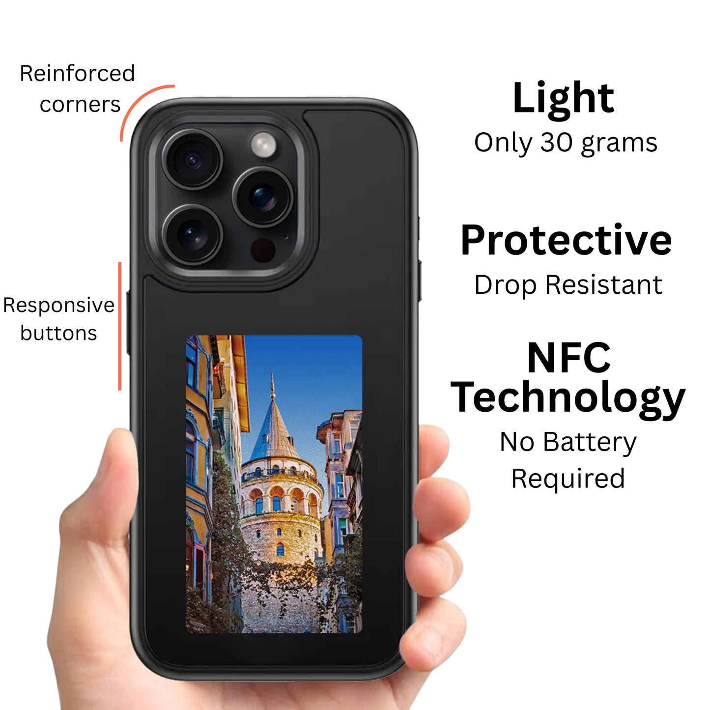 Shift E-Ink Phone Case – NFC Changing Background